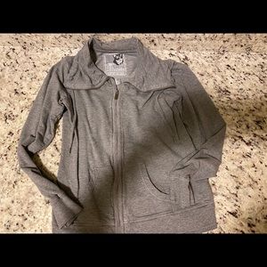 Bershka Gray Full Zip Sweatshirt Jacket Size L